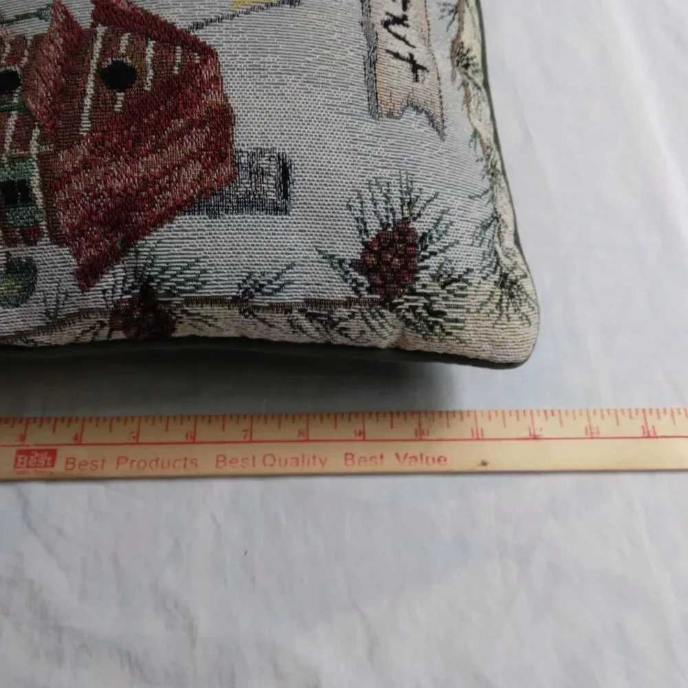 Cabins For Rent Bird House Tapestry Decorative Throw Pillow 16” Cottagecore Farm